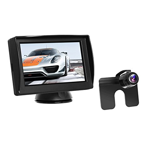 AUTO-VOX M1 Car Backup Camera Rearview Backup Camera Waterproof Night Vision Kit,4.3'' TFT LCD Rear View Monitor Parking Assistance System with One Wire Easy Installation