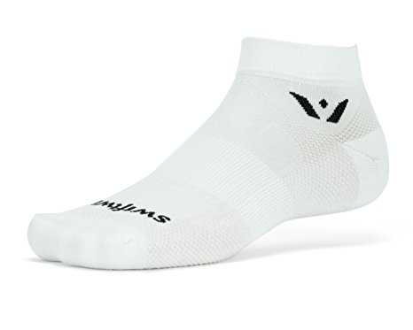 Swiftwick - Aspire ONE, Ankle Compression Socks for Running and Cycling