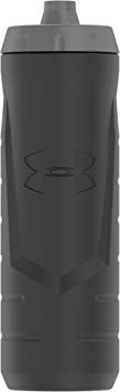 Under Armour Sideline 32 Ounce Squeezable Bottle, Black