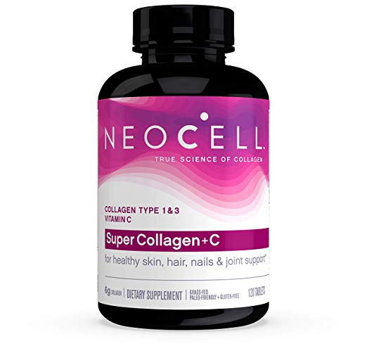 Neocell Super Collagen   C Type 1 & 3 - Supports Hair, Skin, Nails, Joints, Bones (120 Tablets)