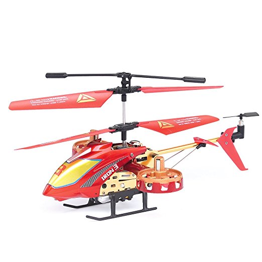 GPTOYS Remote Control Helicopter Indoor Outdoor Rechargable RC Toys for Kids Begineer