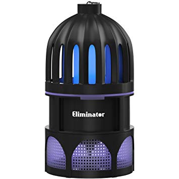 Eliminator Indoor Mosquito Fan Trap Child Safe Non-Toxic UV Light System Attracts, Traps and Kills Flying Insects