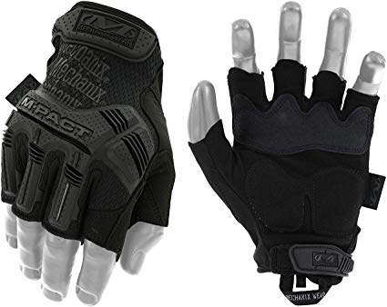 Mechanix Wear - M-Pact Fingerless Covert Gloves (Medium, Black)