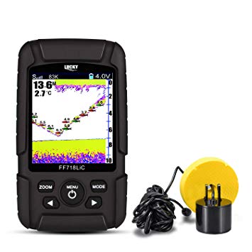 Lucky Fish Finder Waterproof for Ice and Kayak fishing with Dual Frequency