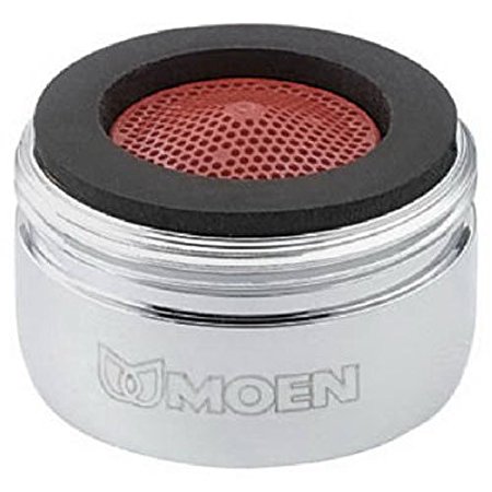 Moen 3919 2.2 GPM Male Thread Kitchen Faucet Aerator, Chrome