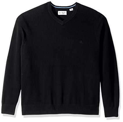 Original Penguin Men's Big and Tall Honeycomb V-Neck Sweater