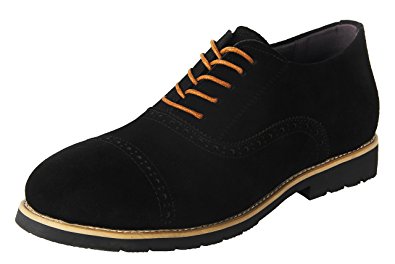 iLoveSIA Men's Suede Leather Casual Brogue Wingtip Oxfords Shoe