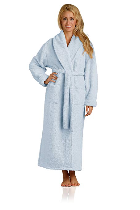 Plush Microfiber Robe - Soft, Warm, and Lightweight - Full Length