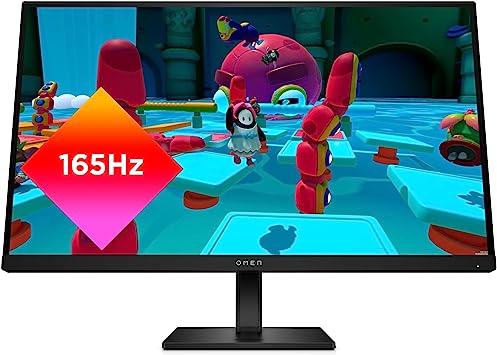 HP OMEN 27q QHD 165Hz Gaming Monitor, QHD Display (2560 x 1440), IPS Panel, 99% sRGB, 95% DCI-P3, 16:9, AMD FreeSync Premium Technology, 27q (2023),Black