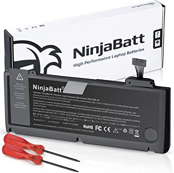 NinjaBatt A1322 A1278 Batteria per Apple MacBook Pro 13" [Metà 2012 2010 2009 Presto 2011 Tardi 2011] - Alta Capacità [63,5Wh/10,95v]