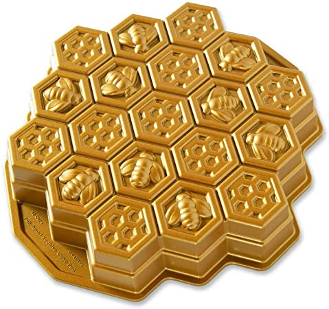 Nordic Ware Honeycomb Pull - Apart Pan, One Size, Gold