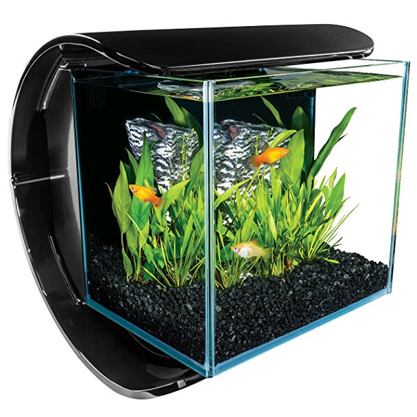 Marineland Silhouette Square Glass Aquarium Kit,  3-Gallon