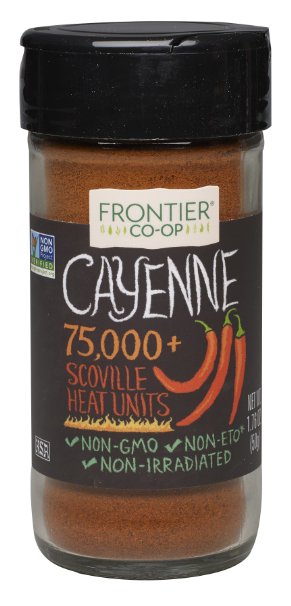 Frontier All-Natural Cayenne Pepper, Ground, 1.76-Ounce Bottle