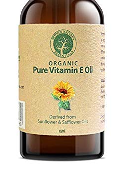 Vitamin E Oil PURE Organic d alpha tocopherol 15000IU, organic vitamin e oil derived from non-GMO Sunflower/Safflower Oil, Soy-Free and Wheat-Free. (15 mil)