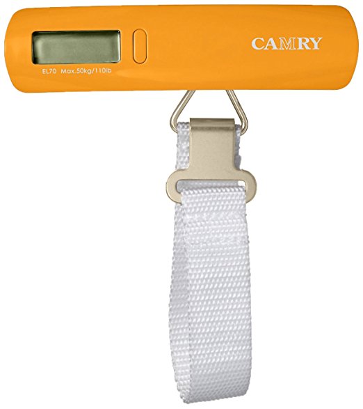 Camry Digital Portable Travel Hanging Luggage Scale 50kg / 110lb Weighing Baggages Bags Suitcases with 3 Color Options Available