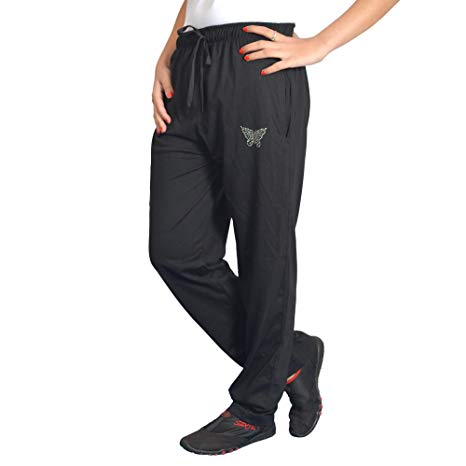 CUPID 9001 Comfortable Plain Cotton Track Pants for Woman/Girls (M to 5XL Sizes)