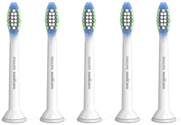 Philips Sonicare Simply Clean replacement toothbrush heads, HX6015/03, 5-count