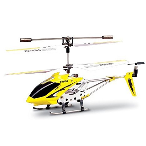 Syma 2nd Edition S107 S107G New Version Indoor Helicopter (Yellow)