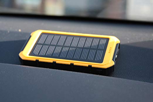 Powerful Portable DIDIA 8000 mAh 1.5W Solar Power Bank Charger (Dual) for iPhone, Android, Windows, iPad, cell phones, tablets backup power