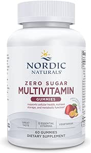 Nordic Naturals Zero Sugar Multi Gummies - Vegetarian Multivitamin Supplement - Passionfruit Mango - 60 Pectin-Based Gummies - 12 Essential Vitamins for Adults - Non-GMO - 30 Servings