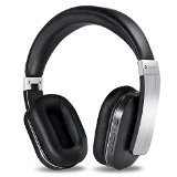 AudioMX Wireless Bluetooth 40 Over-Ear Headphones Passive Noise Cancelling Headset with Built-In Microphone 20-Hour Playing Time