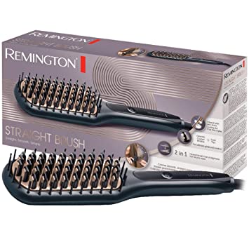 Remington 62 Watts CB7400 Keratin Protect Sleek & Smooth Heated Brush (Gray)