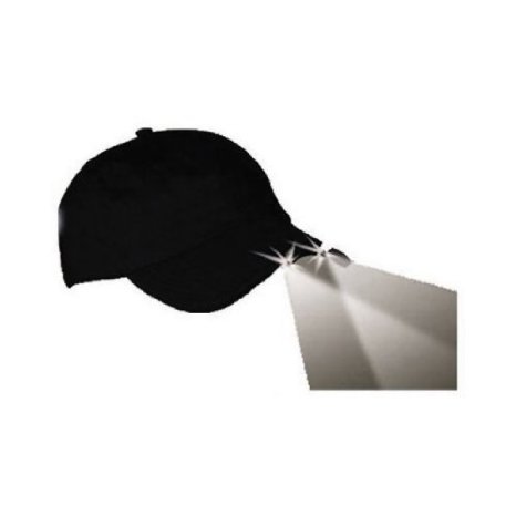 Panther Vision CUB3-278077 4 Ultra Bright White Led's Lighted Hat Black