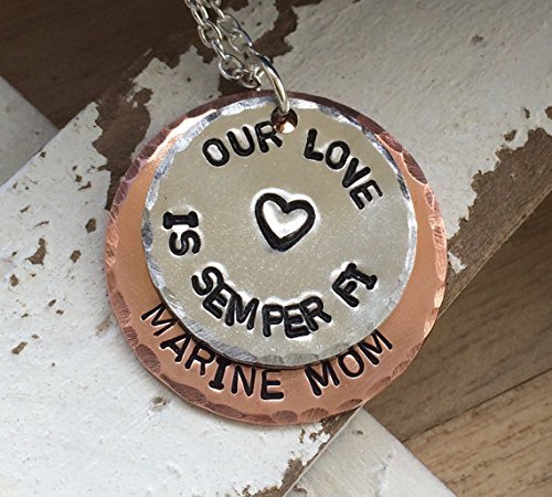Our Love Is Semper Fi Marine Mom\Wife/Sister\Grandma/Girlfriend Necklace