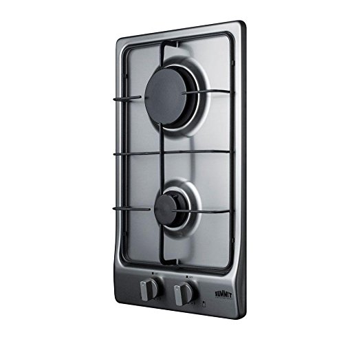 Summit GC22SS Gas Cooktop, Stainless-Steel