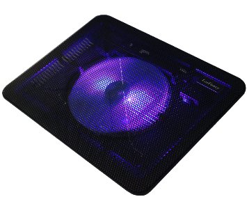LotFancy Laptop Cooling Pad Cooler with One Fan with Led Light For 13 - 156 Inch Laptop Notebook tablet