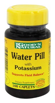 Water Pill Natural Diuretic with Potassium Good N Natural 100 Tabs