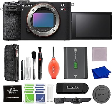 Sony Alpha 7CR Full-Frame Interchangeable Lens Hybrid Camera (Black) Bundle with Advanced Accessories | Sony a7CR