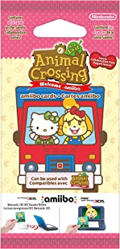 NINTENDO France SARL Animal Crossing: New Leaf - Welcome Pack Sanrio - Amiibo 6 Card (Multi), Black, 2003266