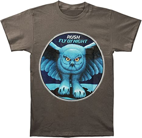 Rush Men's Fly By Night Grey Slim Fit T-shirt Grey
