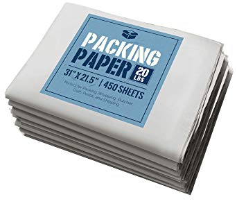 Newsprint Packing Paper: 20 lbs of Unprinted, Clean Newsprint Paper, 31" x 21.5