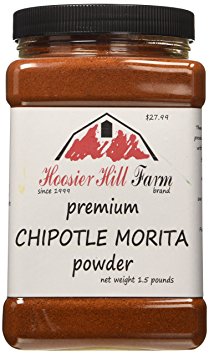 Hoosier Hill Farm Chipotle Morita Powder, 1.5 lbs. Plastic Jar