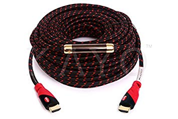 4K HDMI Cable,KAYO High Speed HDMI2.0 Cable CL3 Rated(In-Wall Installation) Cord Supports Full 4K@60Hz,UHD,3D,2160p,1080p,Ethernet,ARC,Blu-Ray,PS3,PS4,Xbox,Free Cable Tie (75FT   Signal Booster)