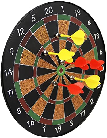Magnetic Dart Board for Kids Excellent Indoor Game and Party Games Dartboard Sports Games Safe Dart Game Dart Board with 6 PCS Magnet Darts Toys for 5 6 7 8 9 10 11 12 Year Old boy Kids and Adult