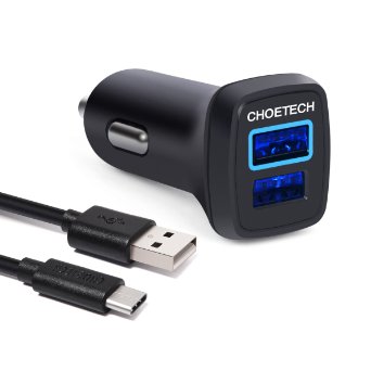 USB Type-C Car Charger-CHOE 30W USB 20 to Type C Quick Charge 20 Adaptive Fast Car Charger for LG G5 Lumia 950xl 950 Apple New Macbook 12 Inch A1534