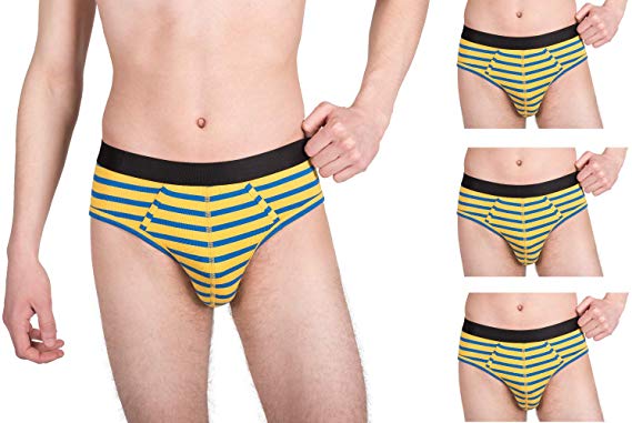 KAYAPO Men's Micromodal Breathable Ultrasoft Lightweight Comfortable Brief Underwear, Assorted Colors, Multipack