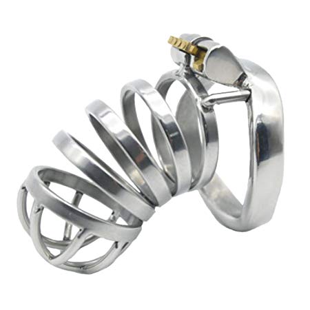 FeiGu Male Stainless Steel Chastity Cage Device 147 (45mm Ring)