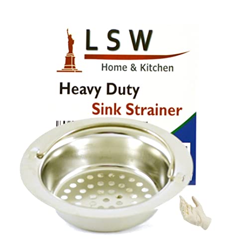 LSW Heavy Duty Sink Strainer (1, Large Drain Holes)