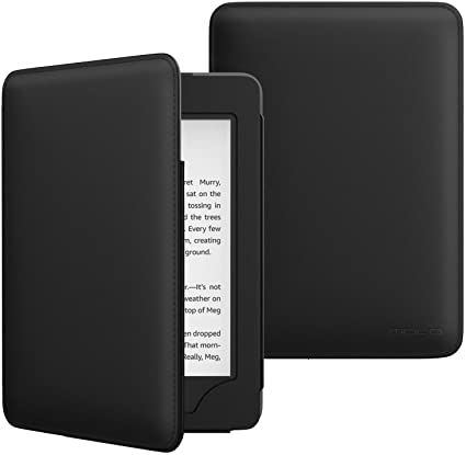 MoKo Case Compatible with Kindle Paperwhite (10th Generation, 2018 Releases), Shockproof Slim Smart Shell Cover for Amazon Kindle Paperwhite 2018 E-reader - Black