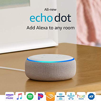 Certified Refurbished All-new Echo Dot (3rd Gen) - Smart speaker with Alexa - Sandstone