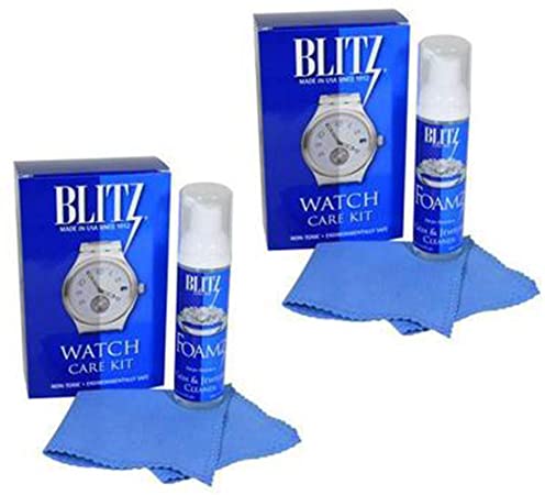 Blitz 20680 Watch Care Kit for Gold, Silver, Platinum, and Leather Watches, 2-Pack