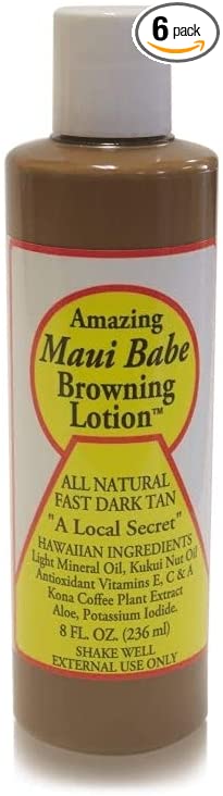 Maui Babe - Browning Lotion - 8oz, 6 pack
