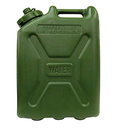 LCI Plastic Water CAN 5 Gallon (Green Can), 7240-01-365-5317