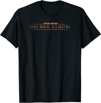 Star Wars: Obi-Wan Kenobi Golden Text Logo T-Shirt