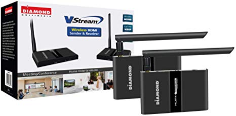 Diamond Multi- Channel 2X2 Wireless HDMI 5GHz Kit, Stream HD 1080P Video/Audio up to 150 ft from Any HDMI Source to HDTV/Monitor/Projector (VS300M)