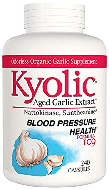 Kyolic Formula 109 Aged Garlic Extract Blood Pressure Health 240 Capsules